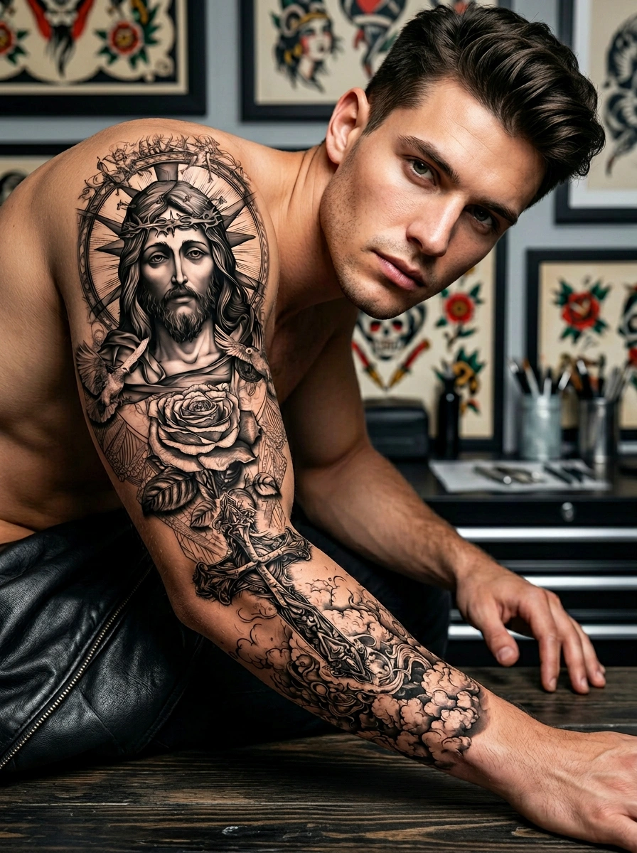 Premium temporary tattoo design showcase preview 7